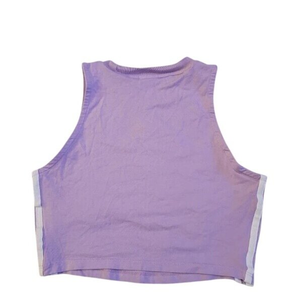 Adidas Pastel Purple Sleeveless Crop Top - Picture 5 of 6